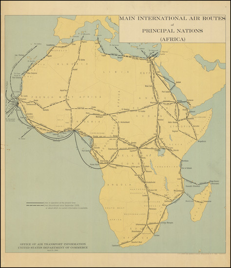 35-Africa Map By U.S. Coast & Geodetic Survey