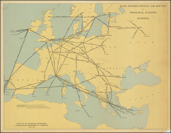 41-Europe and World War II Map By U.S. Coast & Geodetic Survey