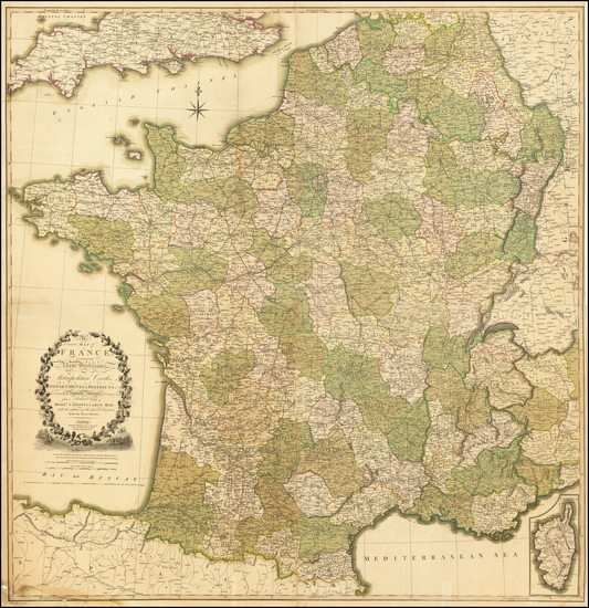 56-France Map By William Faden