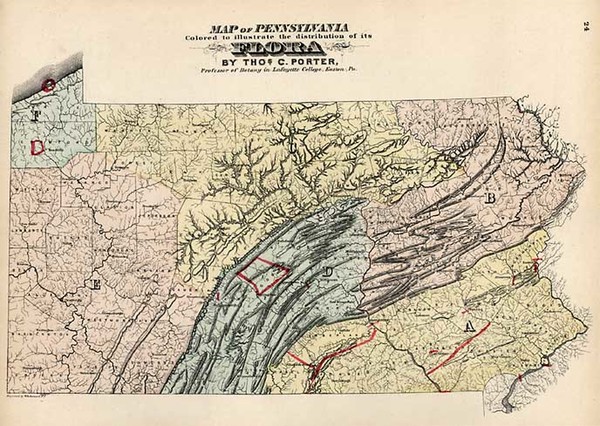 25-Mid-Atlantic Map By Gray  &  Henry Francis Walling