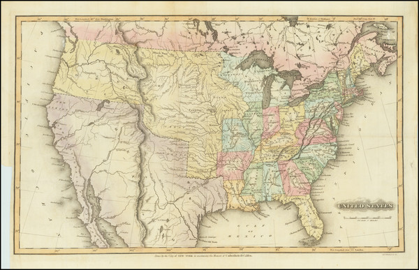 38-United States Map By Fielding Lucas Jr.