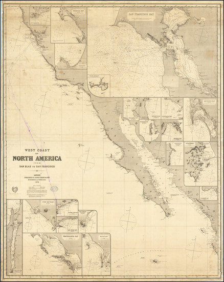 17-California Map By James Imray & Son