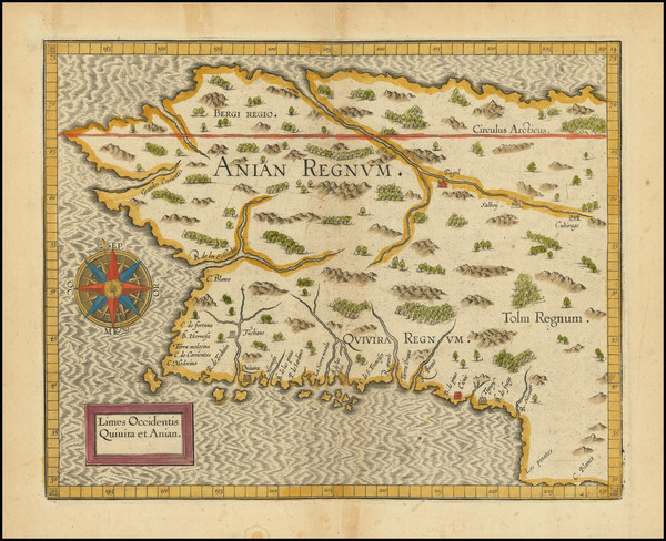 65-Pacific Northwest, Alaska, California, Western Canada and British Columbia Map By Cornelis van 