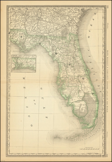 88-Florida Map By Rand McNally & Company