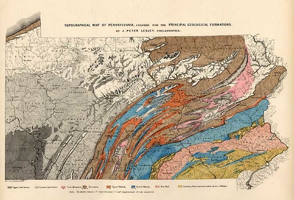 97-Mid-Atlantic Map By Gray  &  Henry Francis Walling