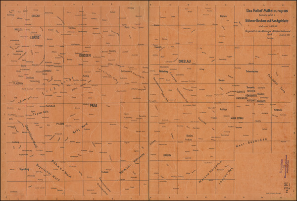 37-Czech Republic & Slovakia and Mitteldeutschland Map By Marburger Blindenstudienanstalt