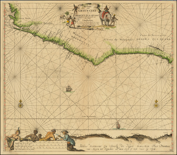 24-West Africa Map By Johannes Van Keulen