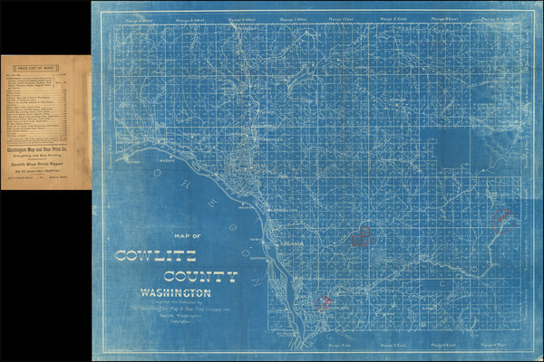 11-Washington Map By Washington Map and Blue Print Co.