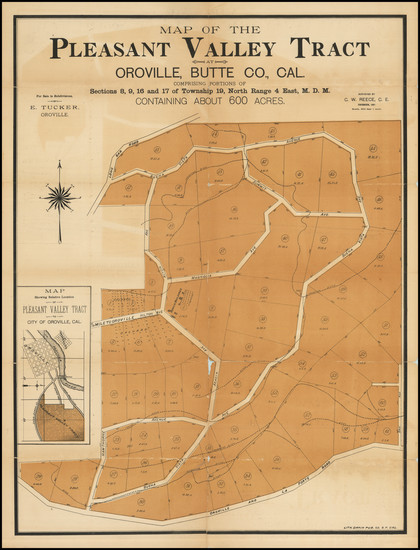 39-California Map By Dakin Publishing Company