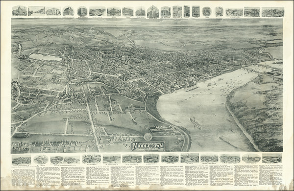 89-Connecticut Map By T.M. Fowler