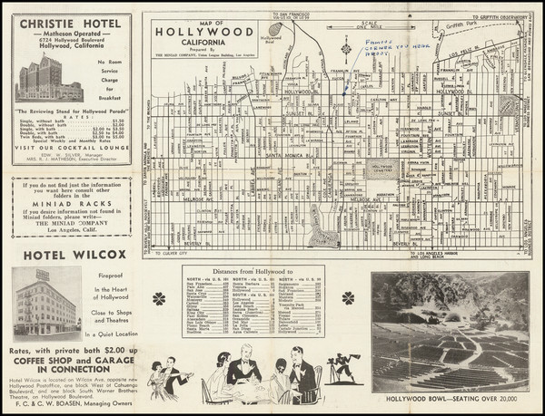 49-Los Angeles Map By Miniad Company