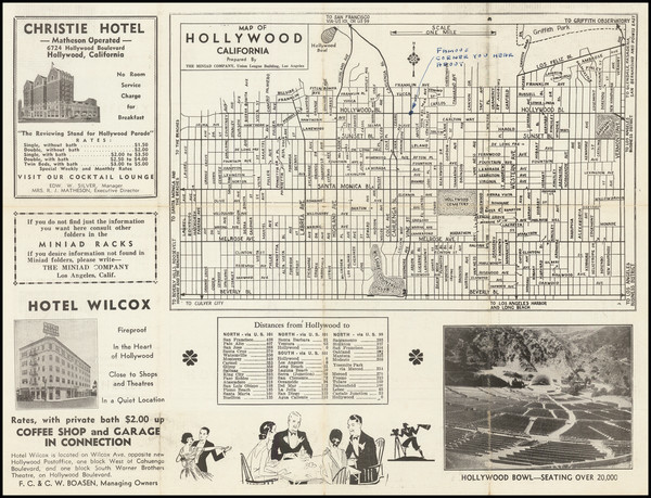 44-Los Angeles Map By Miniad Company