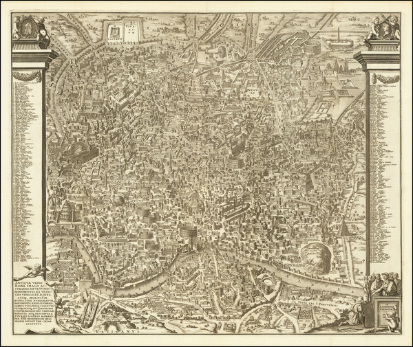 76-Rome Map By Pieter van der Aa