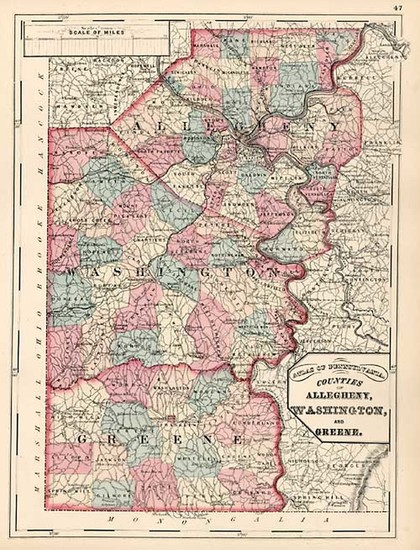 31-Mid-Atlantic Map By Gray  &  Henry Francis Walling