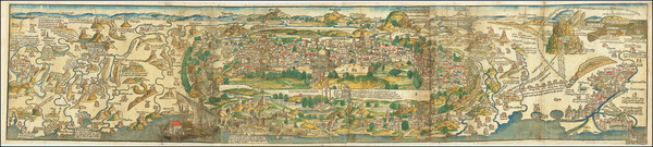 89-Holy Land Map By Bernard Von Breydenbach / Erhard Reuwich