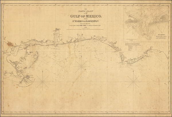 91-Florida, Louisiana, Alabama and Mississippi Map By E & GW Blunt