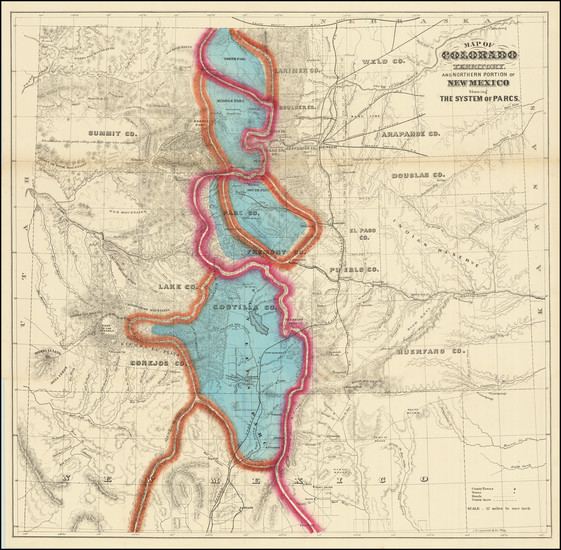 99-Colorado Map By William Gilpin