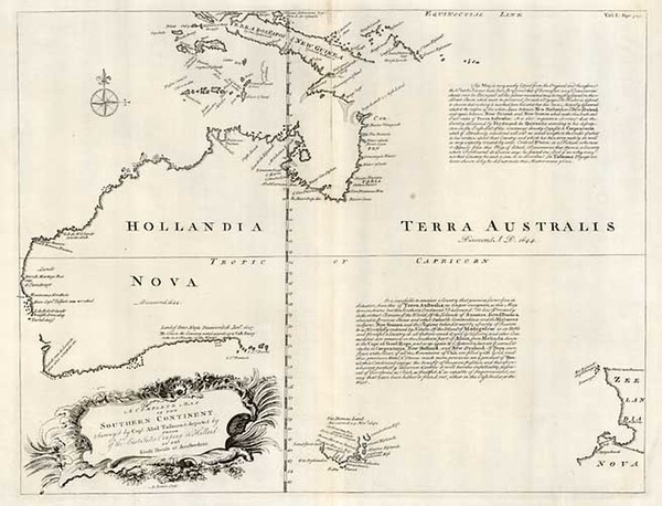 83-Australia Map By Emanuel Bowen