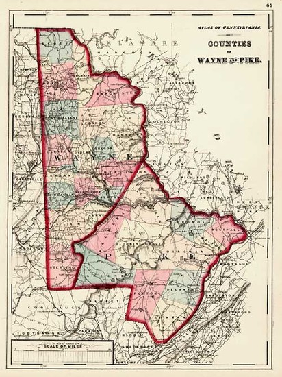 29-Mid-Atlantic Map By Gray  &  Henry Francis Walling