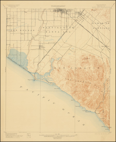57-California Map By U.S. Geological Survey
