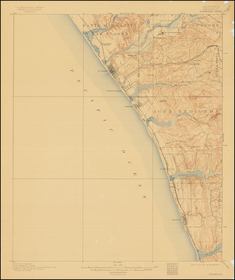 63-California and San Diego Map By U.S. Geological Survey