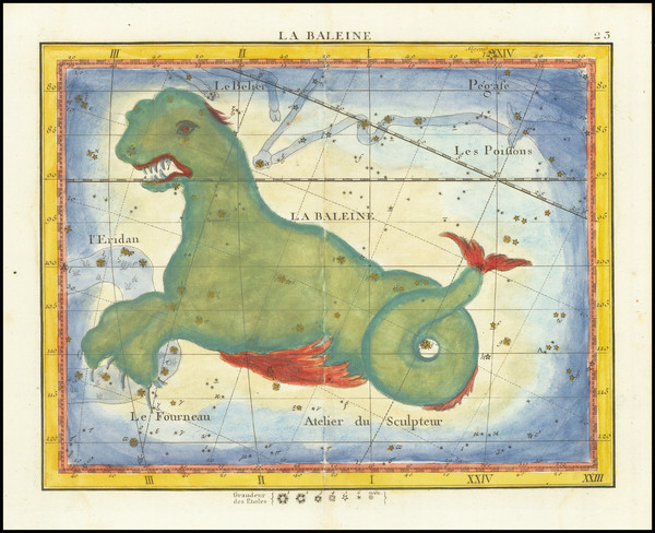 73-Celestial Maps Map By John Flamsteed / Jean Nicolas Fortin