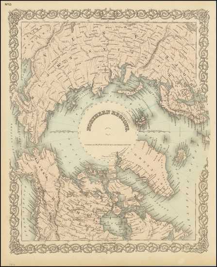 71-Polar Maps Map By G.W.  & C.B. Colton