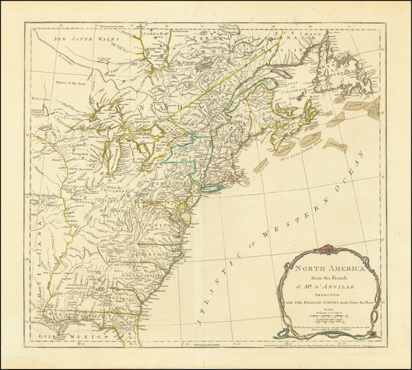 82-United States and American Revolution Map By Robert Sayer  &  John Bennett