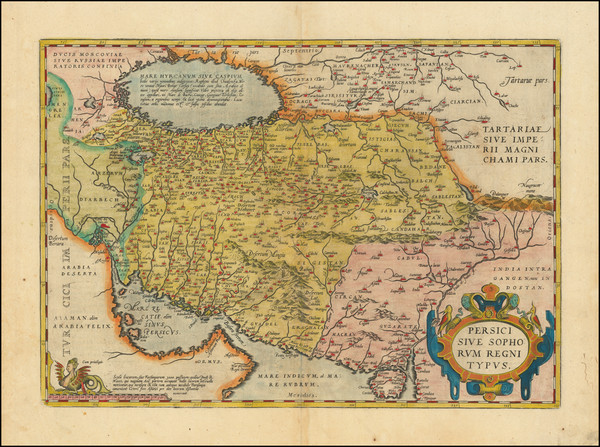 80-Persia & Iraq Map By Abraham Ortelius