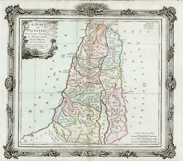 40-Asia and Holy Land Map By Louis Brion de la Tour