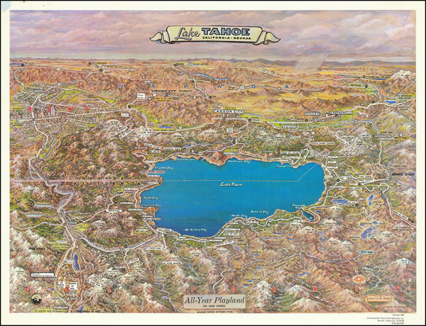 93-Nevada and California Map By Gerald  Allen Eddy