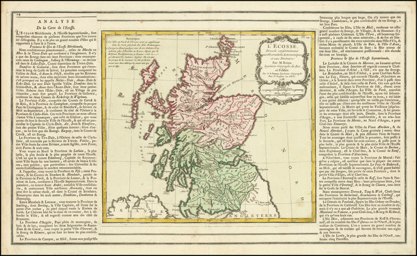 86-Scotland Map By Louis Brion de la Tour