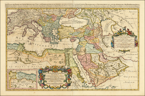 7-Turkey, Mediterranean, Middle East, Arabian Peninsula and Turkey & Asia Minor Map By Alexis