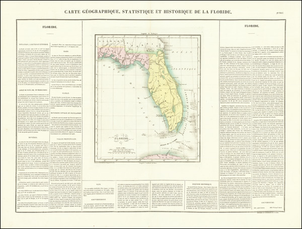 96-Florida Map By Jean Alexandre Buchon