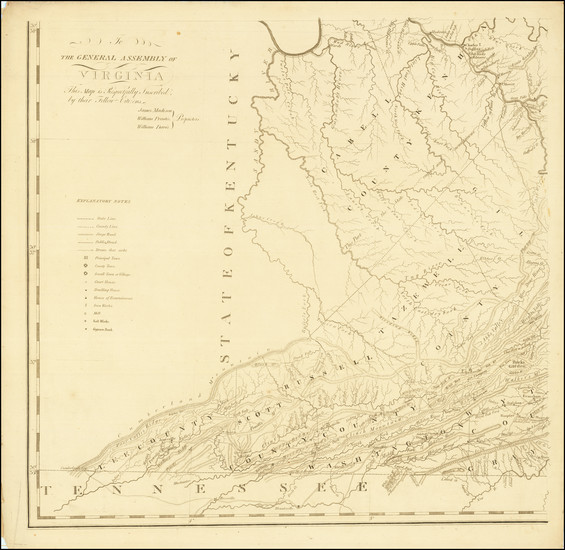 82-West Virginia, Kentucky, Southeast, Virginia and Midwest Map By Frederick Bossler