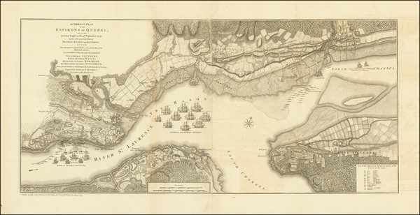 91-Eastern Canada and Quebec Map By Thomas Jefferys