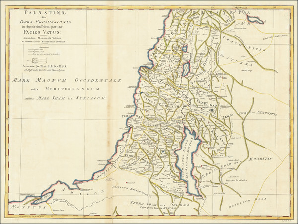 72-Holy Land Map By John Blair