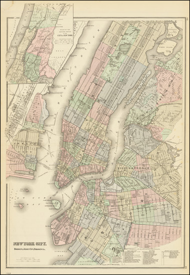 71-New York City Map By OW Gray