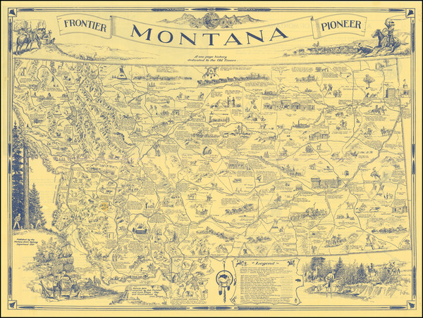 79-Montana and Pictorial Maps Map By Irvin Shope