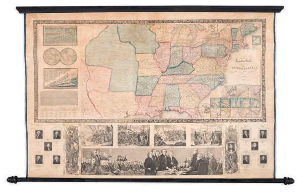 91-United States Map By Edward Hooker Ensign  &  Timothy Ensign