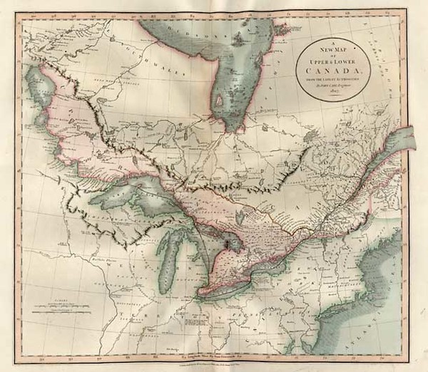 37-Midwest and Canada Map By John Cary