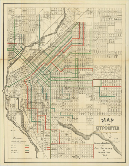 40-Colorado and Colorado Map By Denver Litho Co.