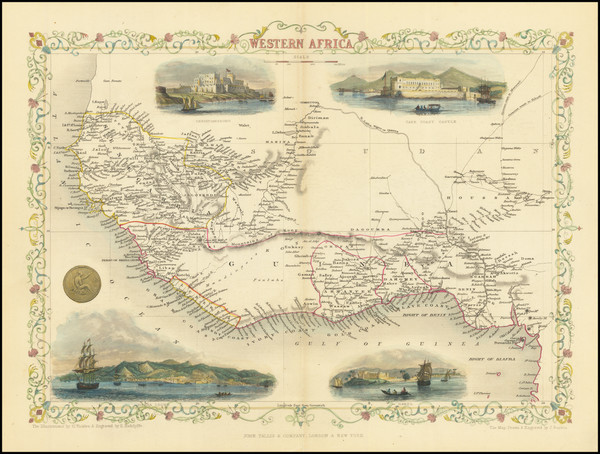 78-West Africa Map By John Tallis