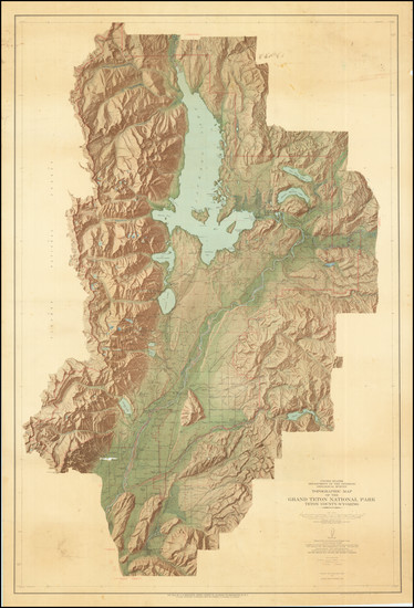 33-Wyoming Map By U.S. Geological Survey