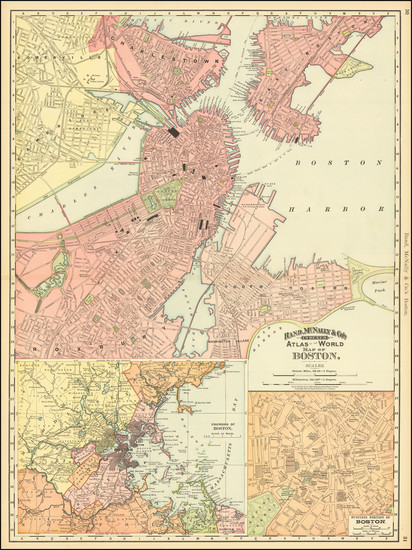 0-Boston Map By Rand McNally & Company