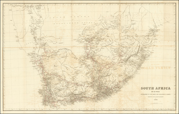 65-South Africa Map By James Wyld