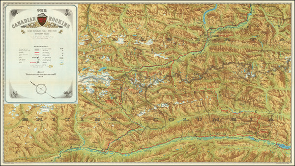 51-Pictorial Maps and British Columbia Map By Canadian Pacific Railway