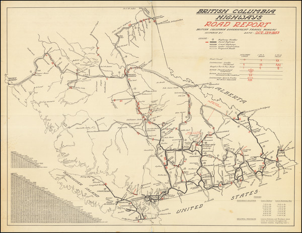 52-British Columbia Map By British Columbia Government Travel Bureau