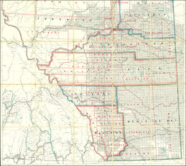 30-Western Canada Map By Sifton, Praed & Co