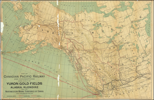 94-Alaska and British Columbia Map By Poole Brothers